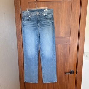 AYR Women's Straight Leg Jeans - Light Blue